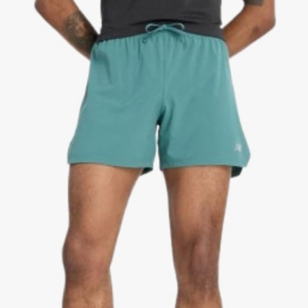 NWT RC Short New Balance Green Athletic Shorts Moisture-Wicking